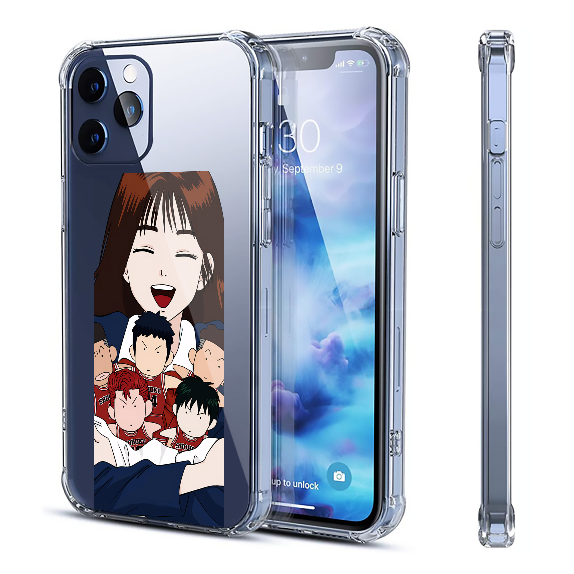 （画像用） SLAM DUNK／スラムダンク 【iPhone 12シリーズ対応】透明スマホケース（クリアソフトケース）